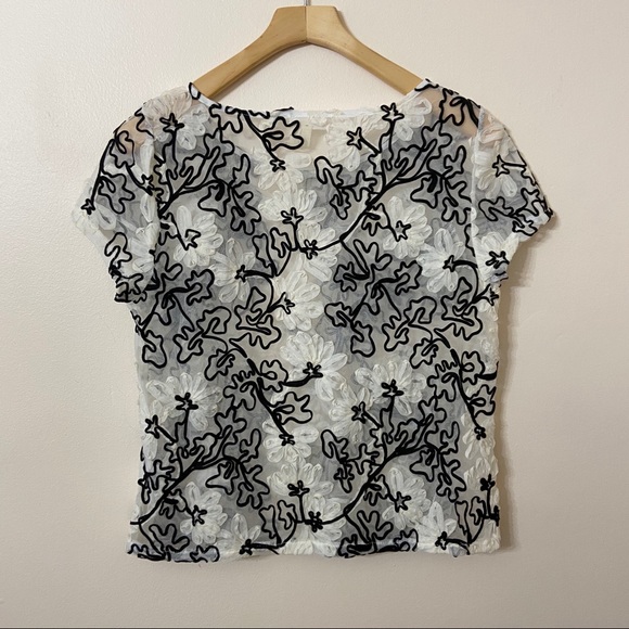 MEADOW RUE Ribbon Flower Top M - Picture 3 of 5